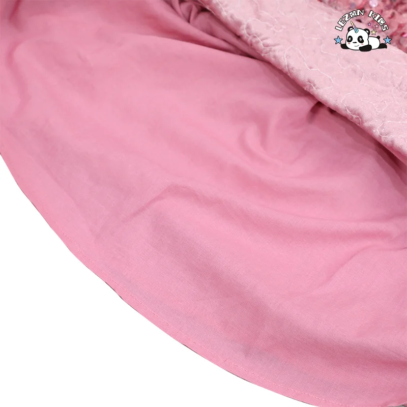 LEZONKIDS - Customization Winter Party  Dress Sequin Girls Princess Clothing Children Vest Dress for 2-14T
